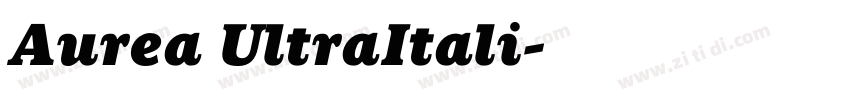 Aurea UltraItali字体转换